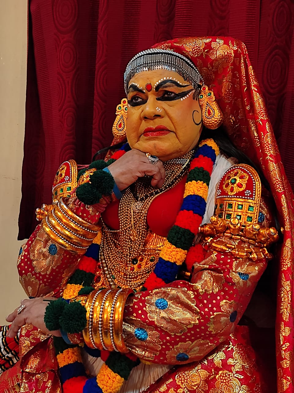 Expressive Kathakali pose