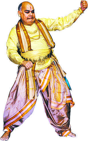 Kathakali pose demonstrating precise mudras